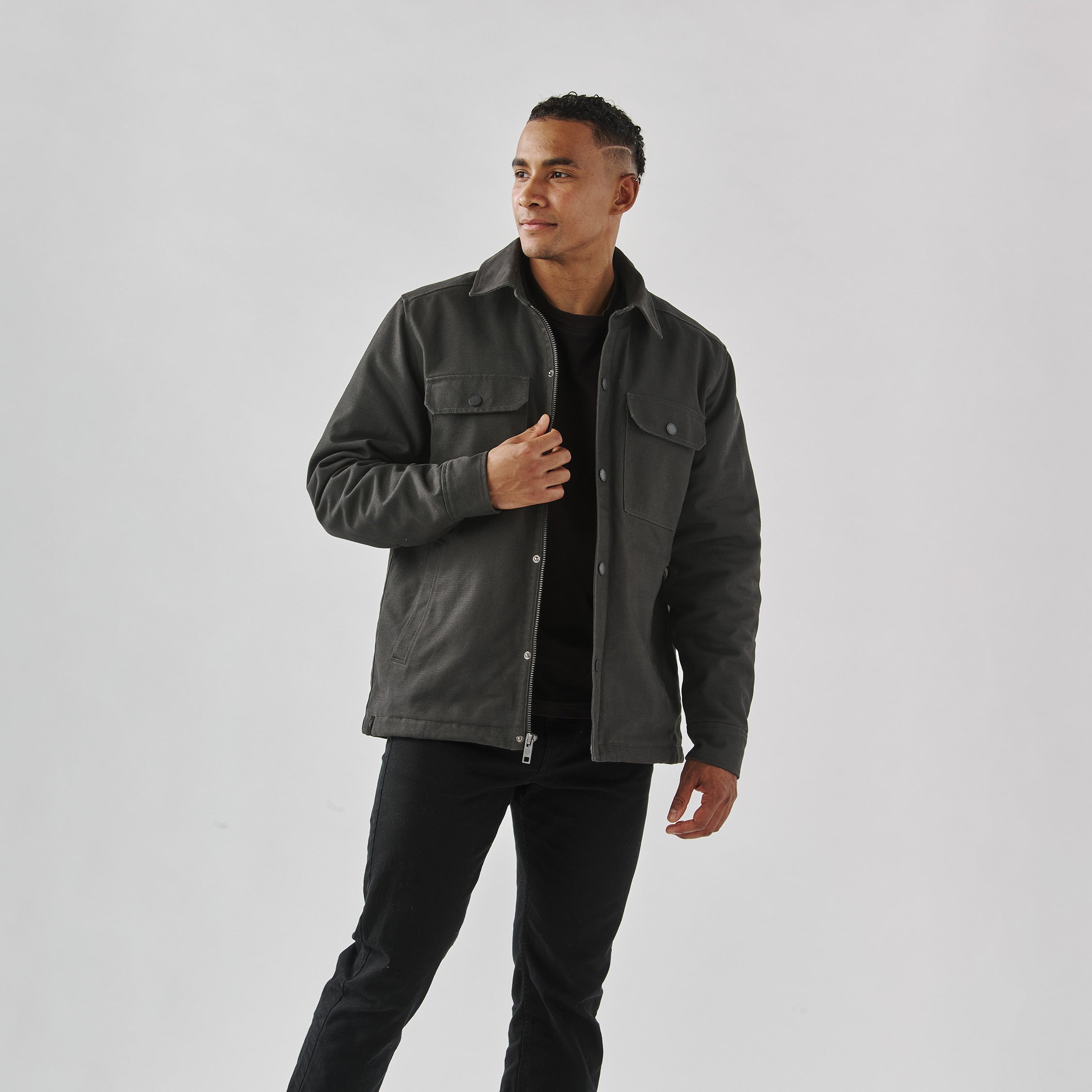 Men's Oxide Sherpa Lined Canvas Jacket - Stormtech Canada Retail
