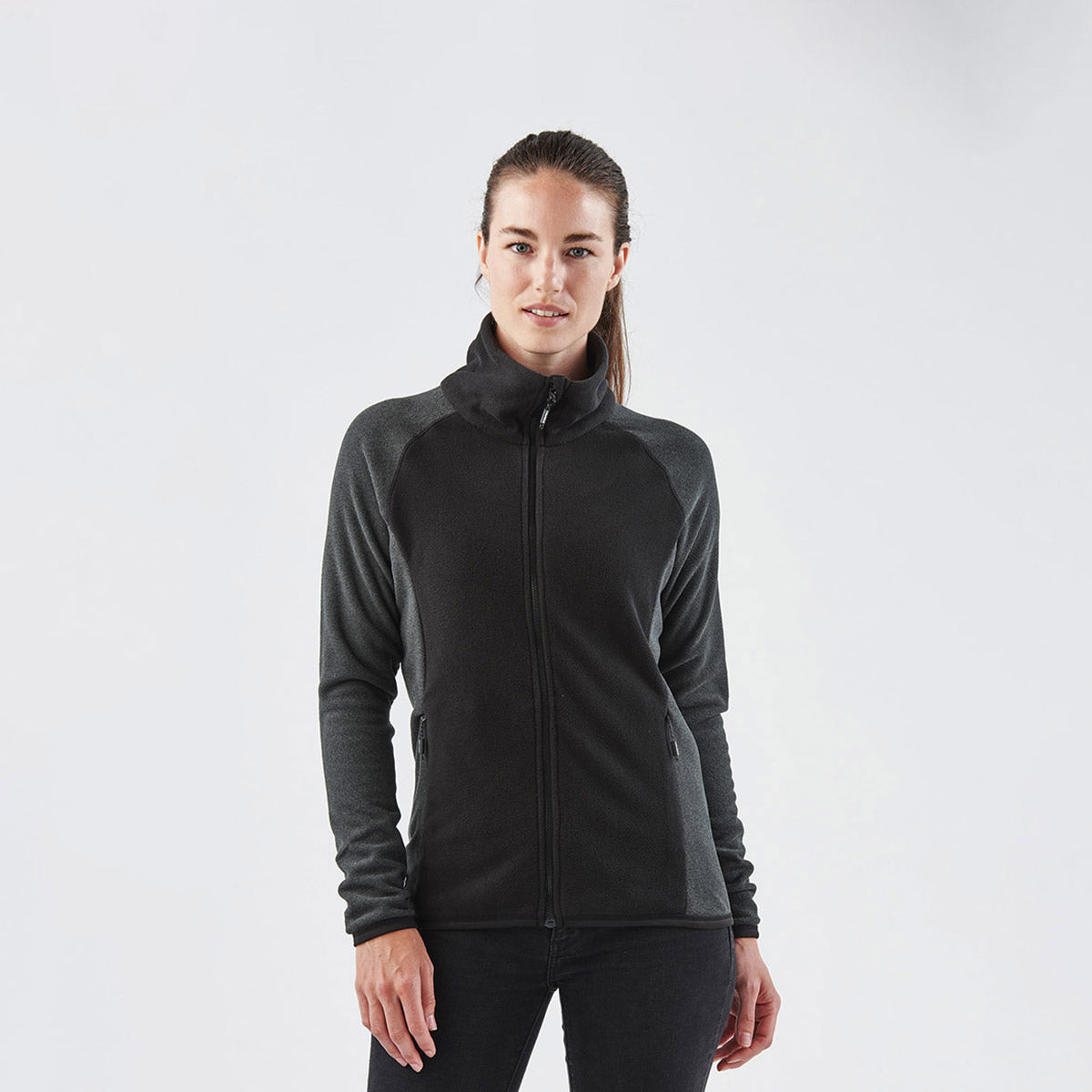 Roxy Women's Tundra Fleece Zip Up (Black)