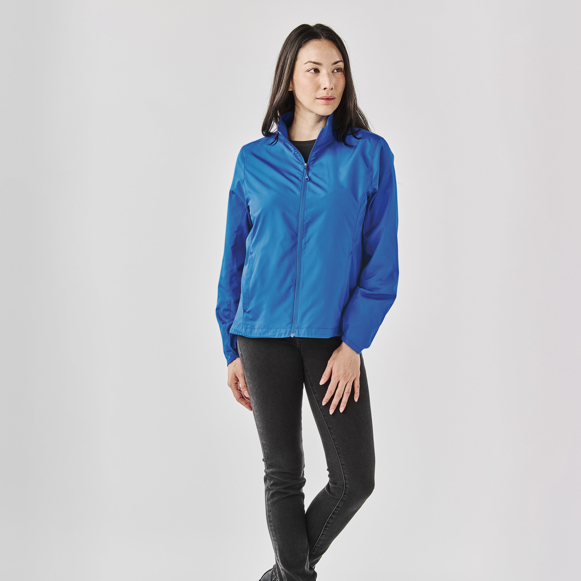 【sheller シェリエ】Lady Zip Satin Blouson Lady Zip Satin Blouson – shéller / シェリエ