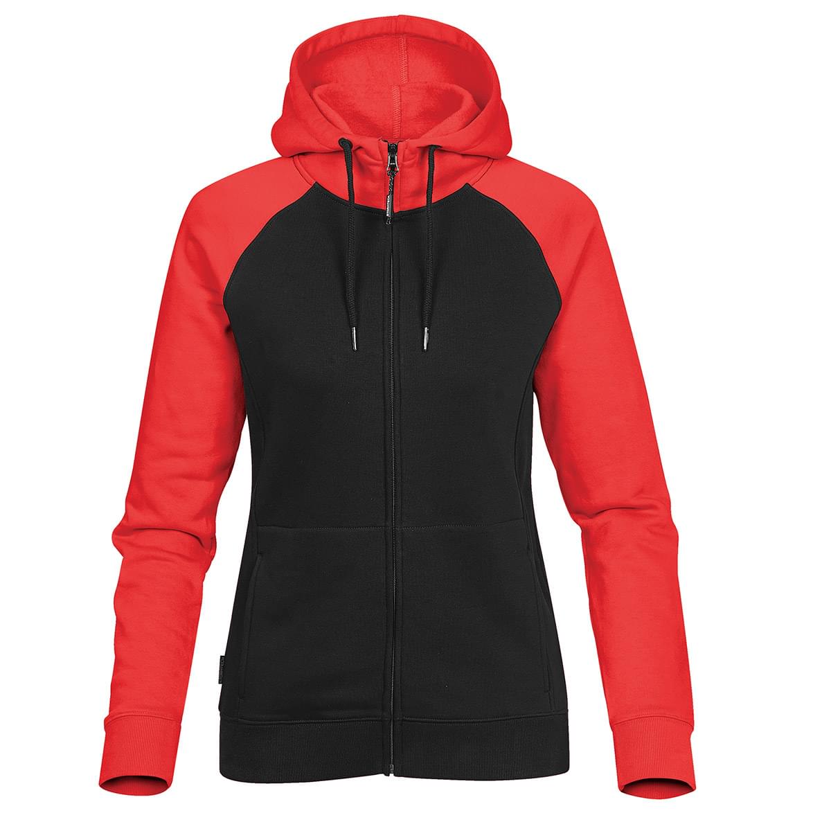 Bright red zip up hoodie hotsell