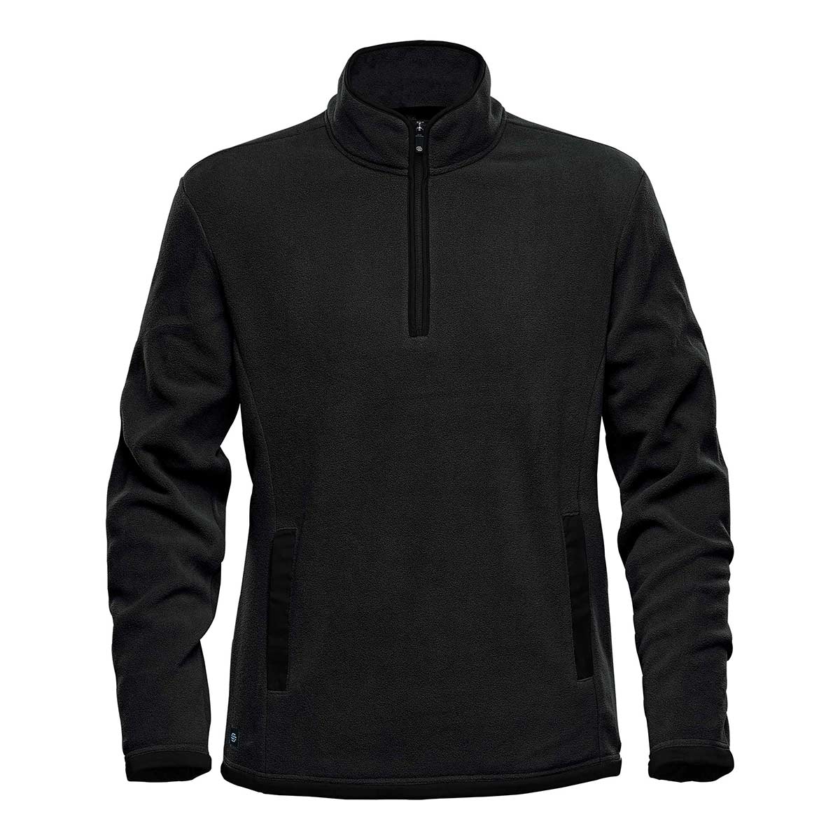 Half zip black fleece deals