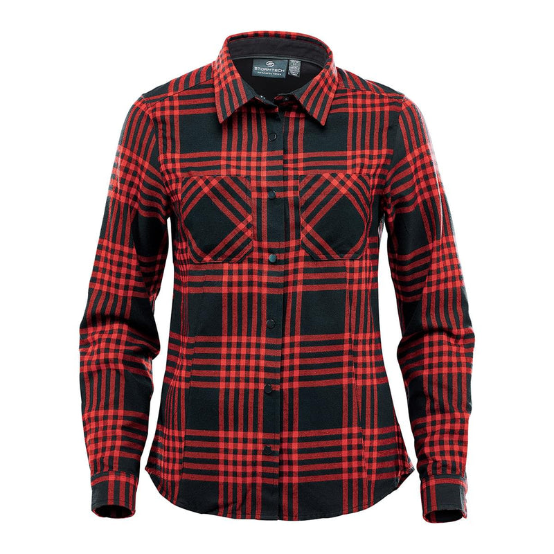 Black red check shirt womens sales
