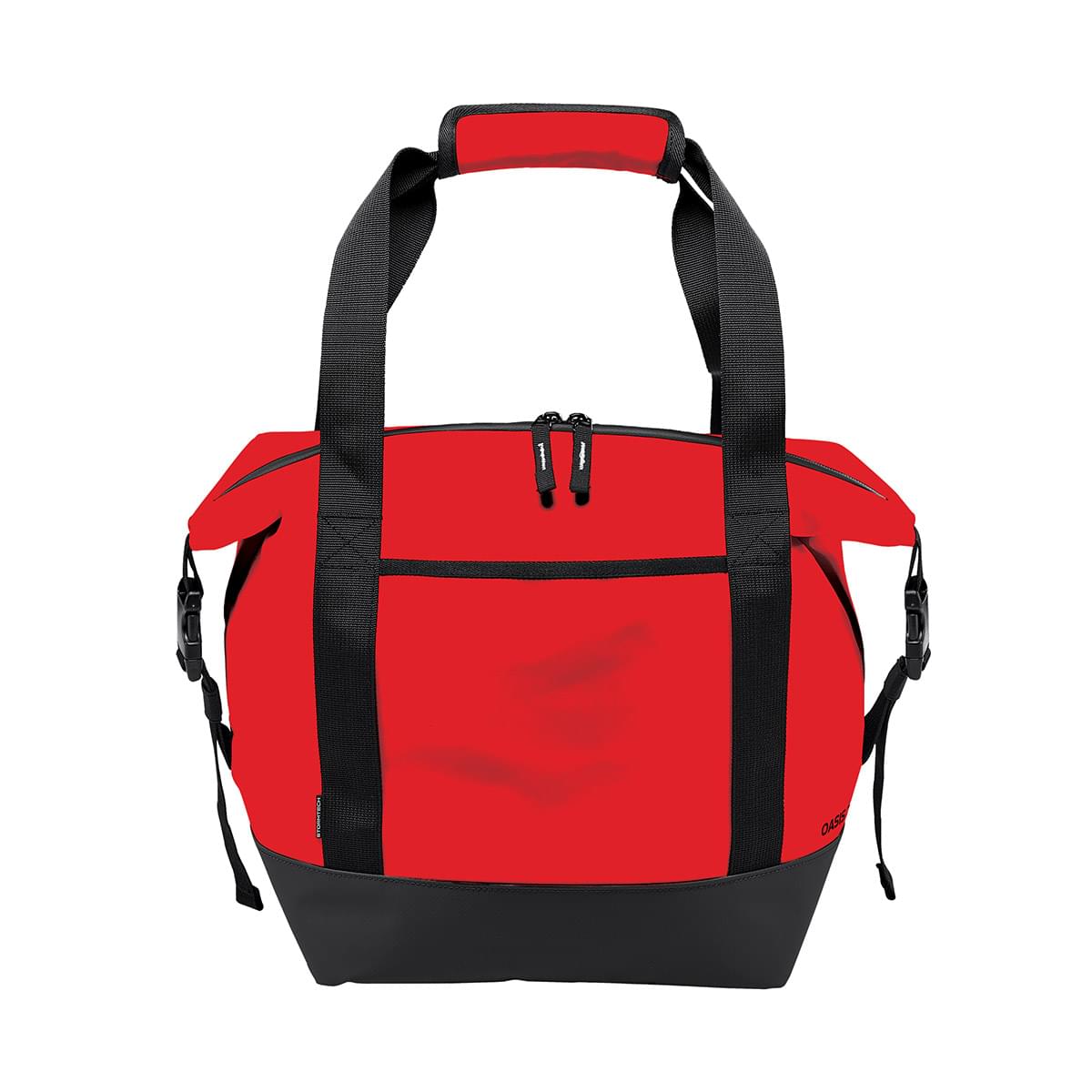 Red cooler bag top