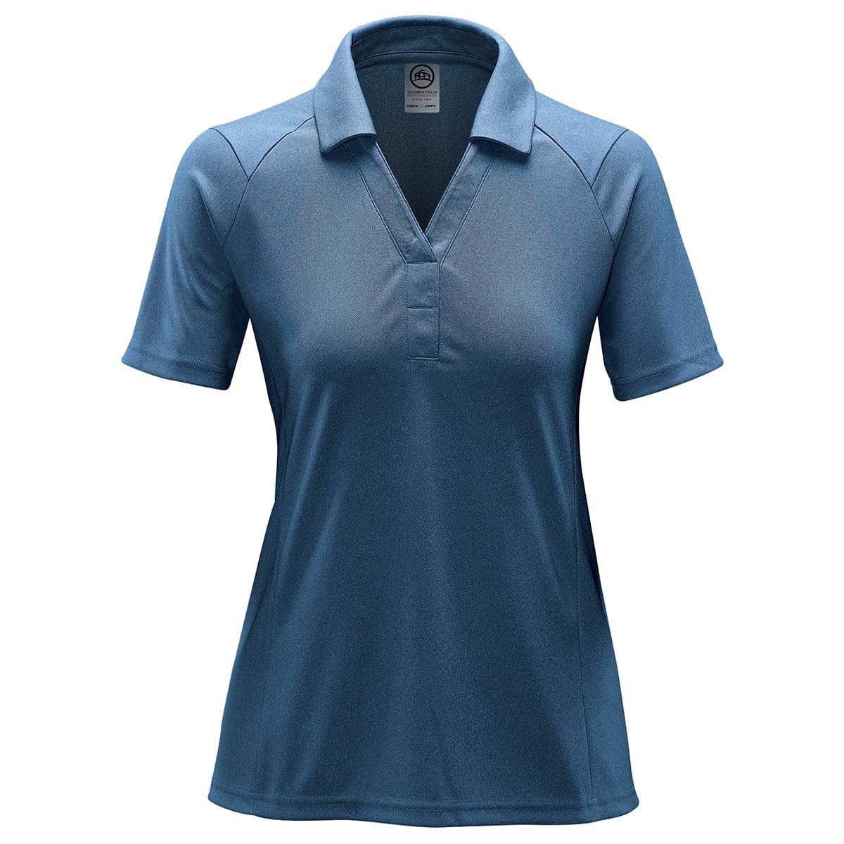 Navy women's polo shirts cheap