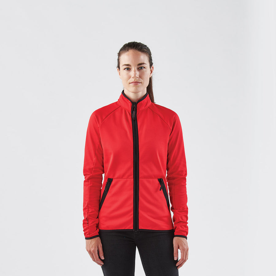 Avia Women's Flex Tech Full Zip Jacket with Breathable Mesh Pocket